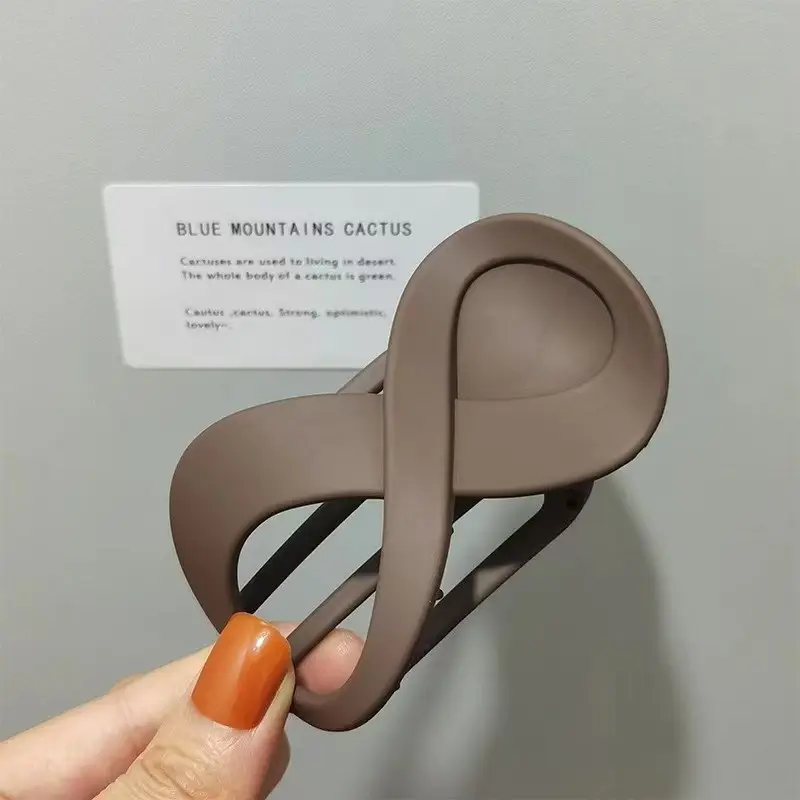 Matte 8-Shape Geometric Hair Clip for Women