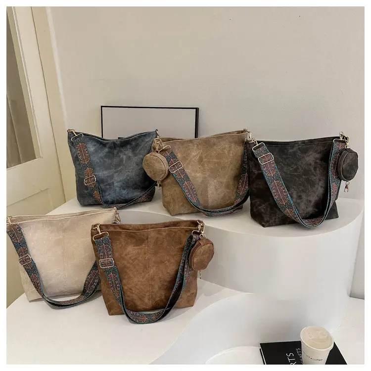 Women's 2023 Winter Retro Shoulder Bag with Embroidered Strap — feature 28