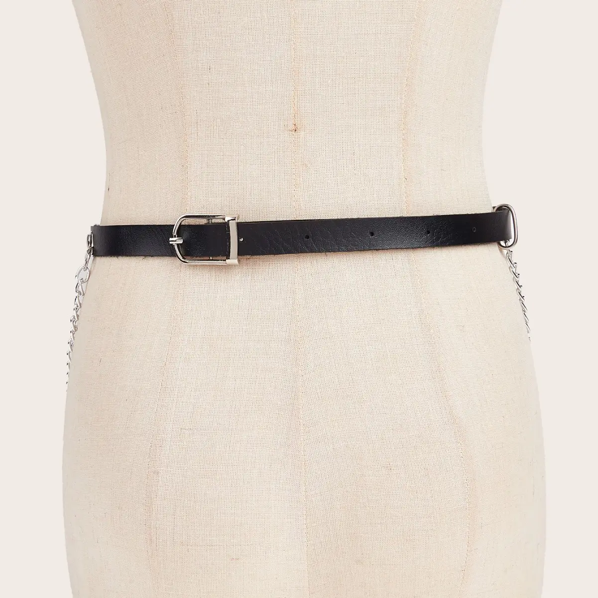Dark Chain Punk Belt Women Hip Hop Lace Splicing Girdle - Image 5