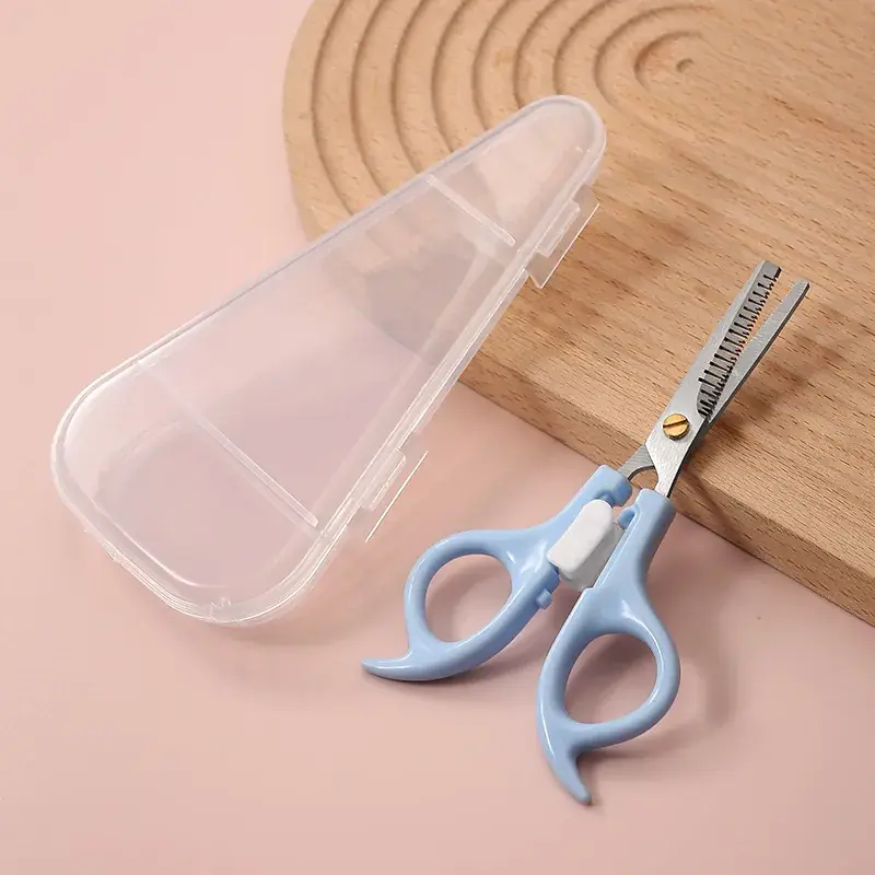 Blue Hair Brush & Scissors Set for Kids & Home Use - Image 10