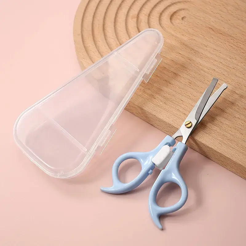 Blue Hair Brush & Scissors Set for Kids & Home Use - Image 11