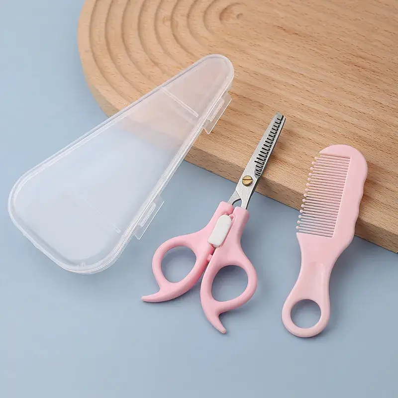 Blue Hair Brush & Scissors Set for Kids & Home Use - Image 5