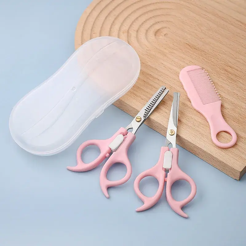 Blue Hair Brush & Scissors Set for Kids & Home Use - Image 7