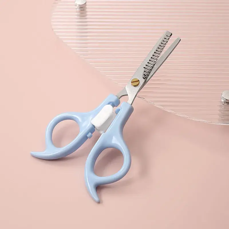 Blue Hair Brush & Scissors Set for Kids & Home Use - Image 8