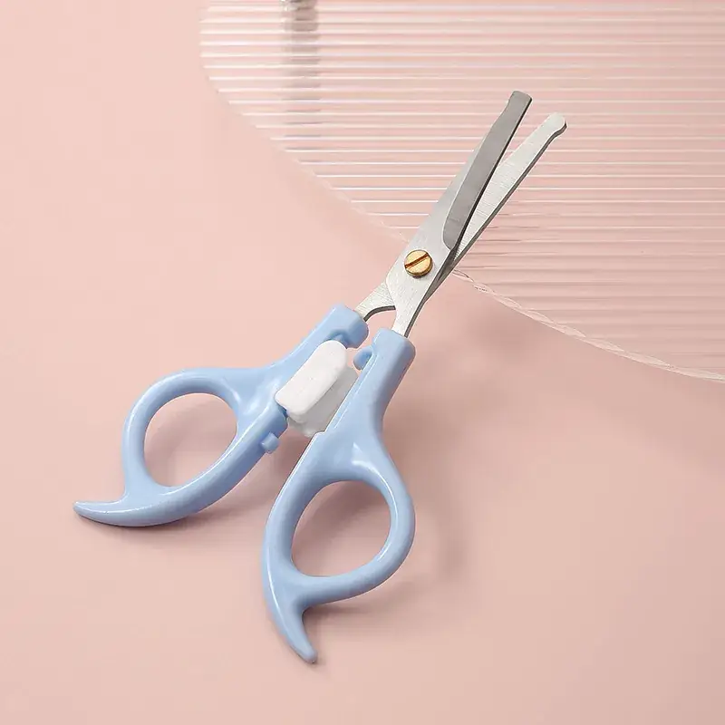 Blue Hair Brush & Scissors Set for Kids & Home Use - Image 9