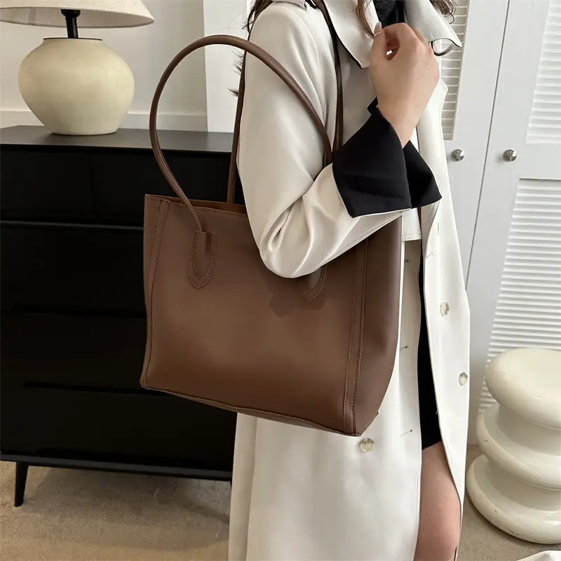 Women's Contrast Textured Tote Bag 2023 New - Image 7