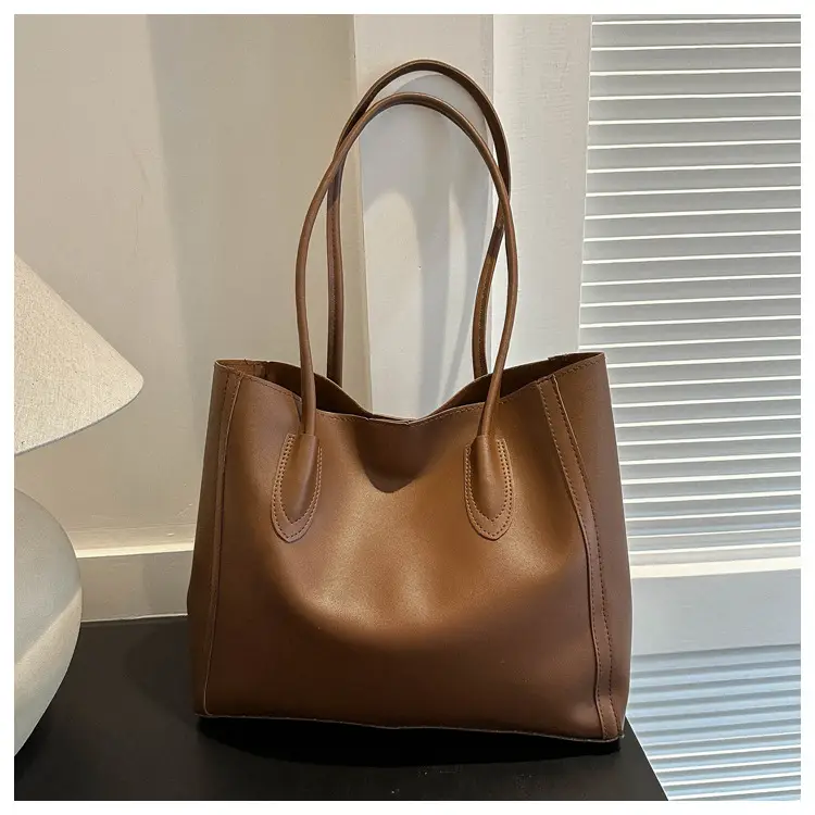 Women's Contrast Textured Tote Bag 2023 New — feature 10