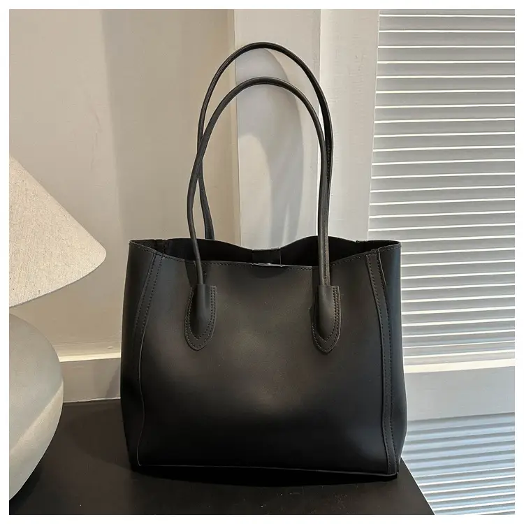 Women's Contrast Textured Tote Bag 2023 New — feature 12