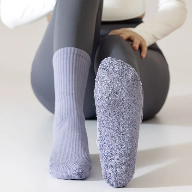 Stockings Women's Outer Wear Yoga Dance Socks Solid Color Stockings Colorful Sports Fitness Stockings Trendy Stockings Yoga Socks