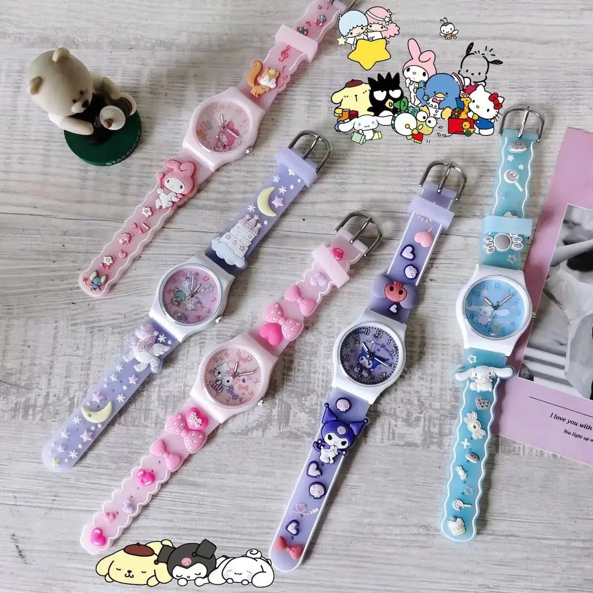 Sanrio Character Watch for Girls Boys Purple Quartz - Image 6
