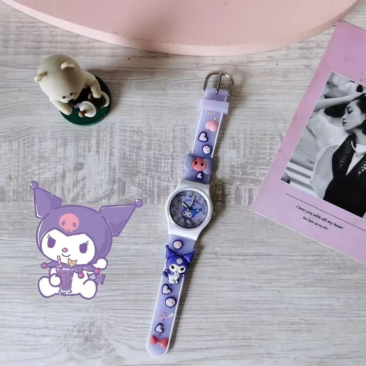 Sanrio Character Watch for Girls Boys Purple Quartz - Image 3