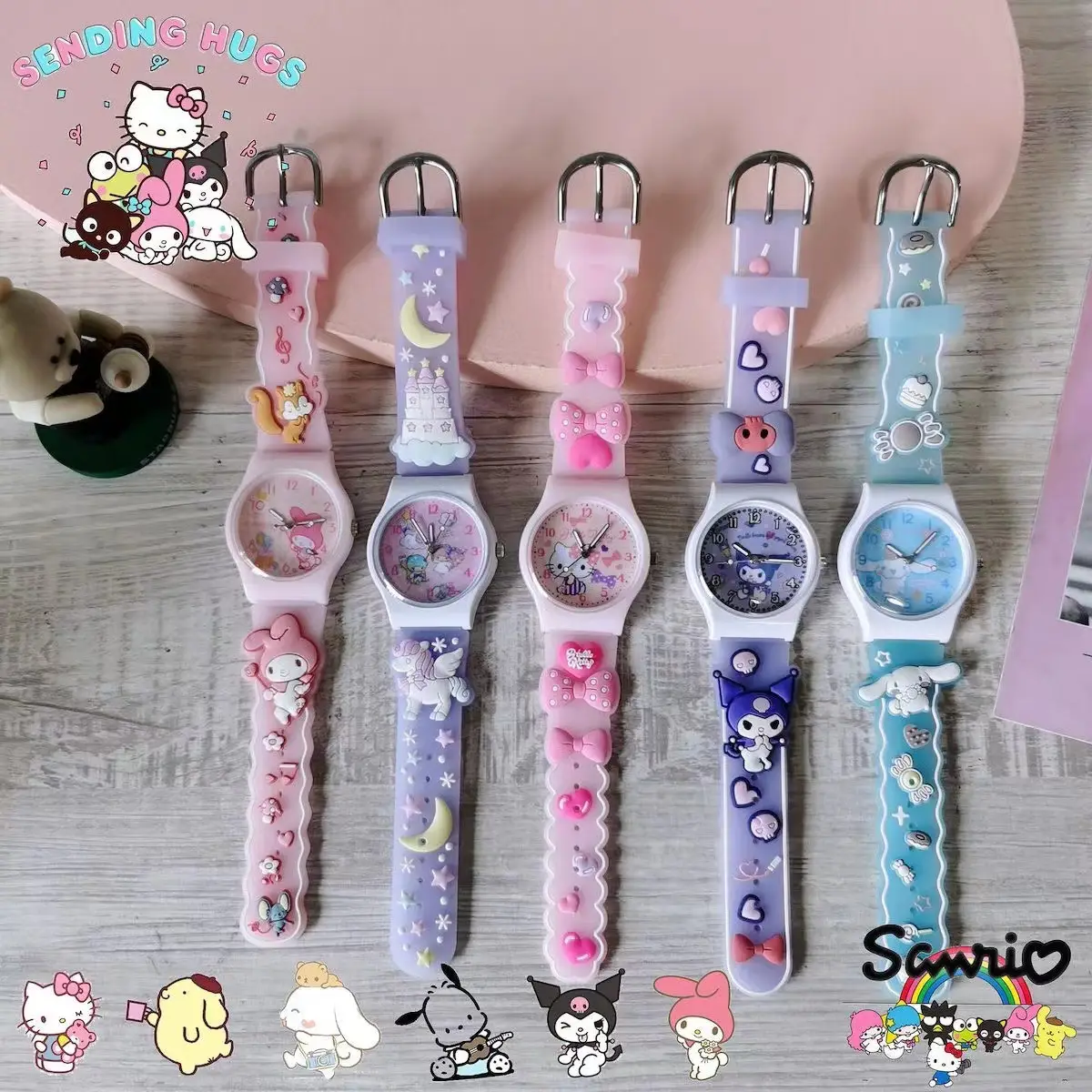 Sanrio Character Watch for Girls Boys Purple Quartz — feature 2