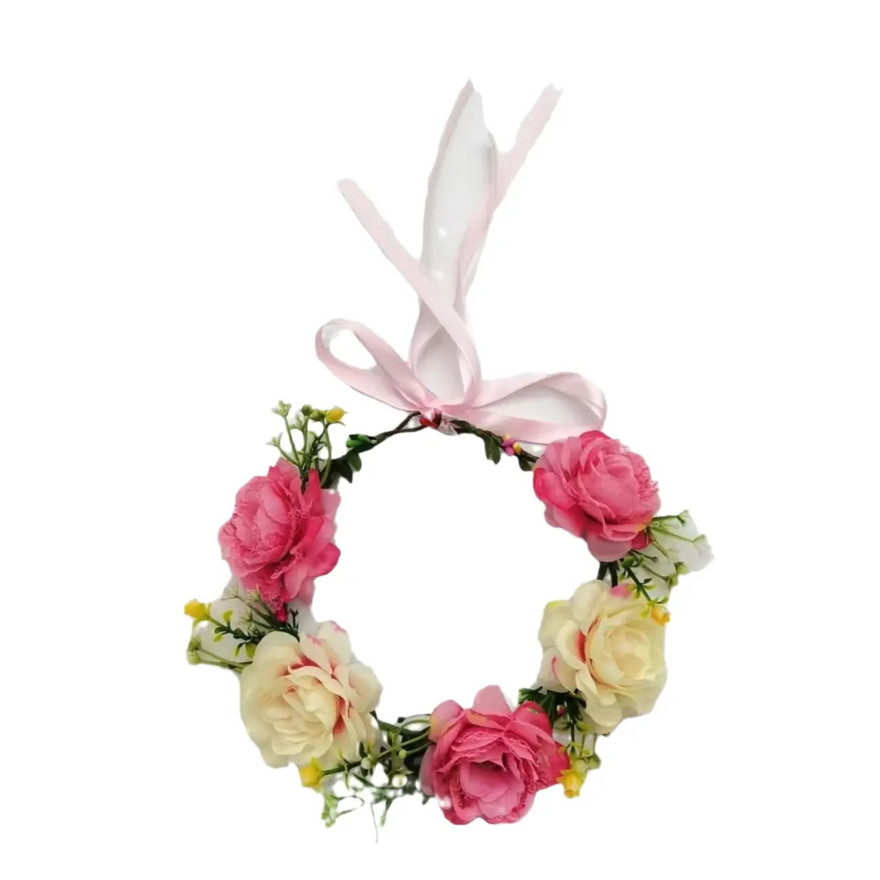 New Mori Garland Hair Band with Peony Flowers Adjustable Size - Image 5