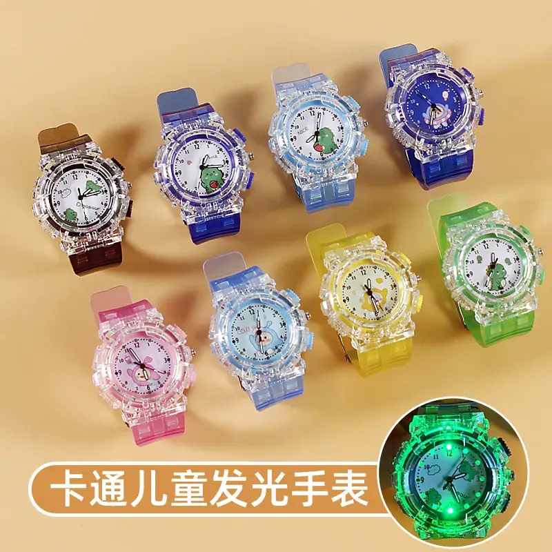 Clear Crystal Egg Watch for Kids Yellow Quartz - Image 9