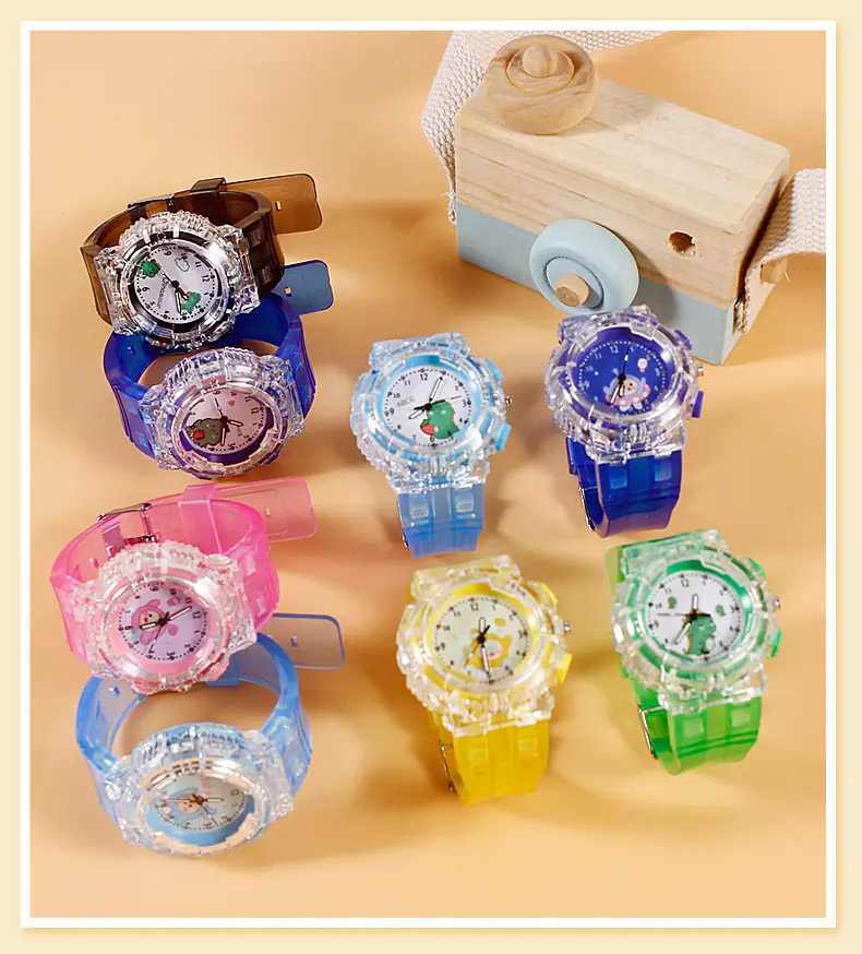 Clear Crystal Egg Watch for Kids Yellow Quartz — feature 10