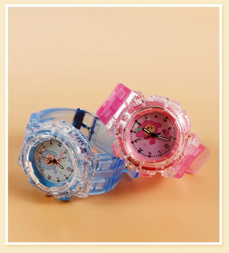 Clear Crystal Egg Watch for Kids Yellow Quartz — feature 11