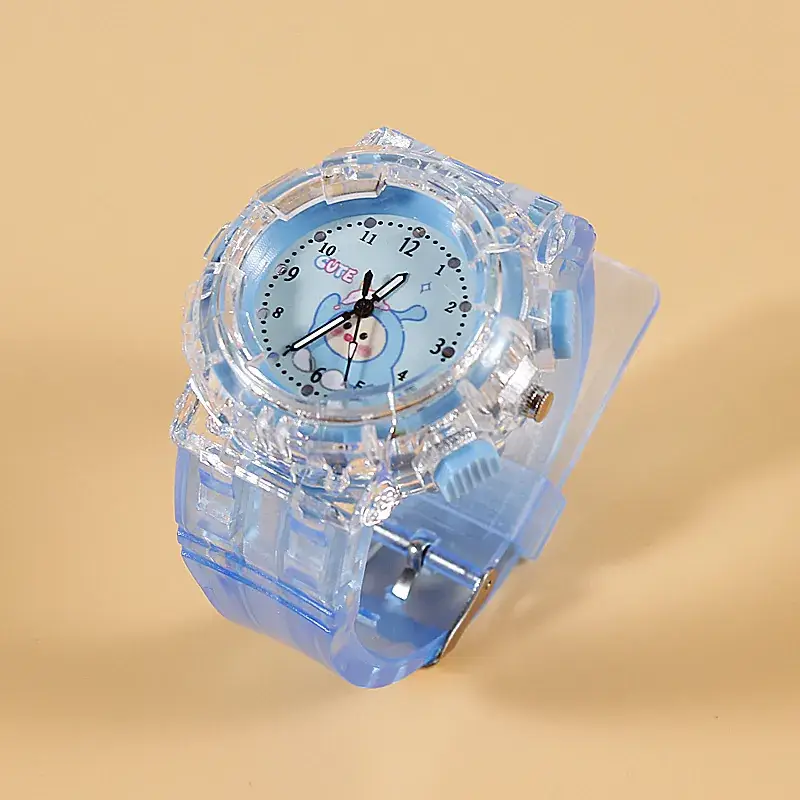 Clear Crystal Egg Watch for Kids Yellow Quartz - Image 2