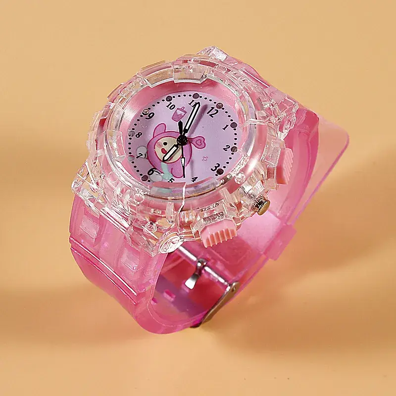 Clear Crystal Egg Watch for Kids Yellow Quartz - Image 4