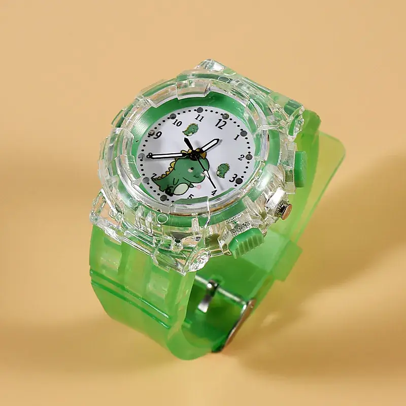 Clear Crystal Egg Watch for Kids Yellow Quartz - Image 6