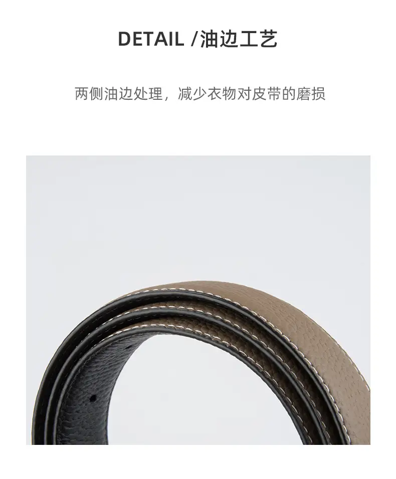 Women's Genuine Leather Belt Red Black Top Litchi Pattern — feature 7
