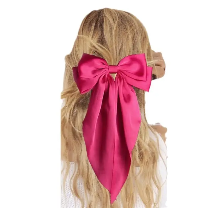 Black Retro Bow Hairpin for Back of Head Clip