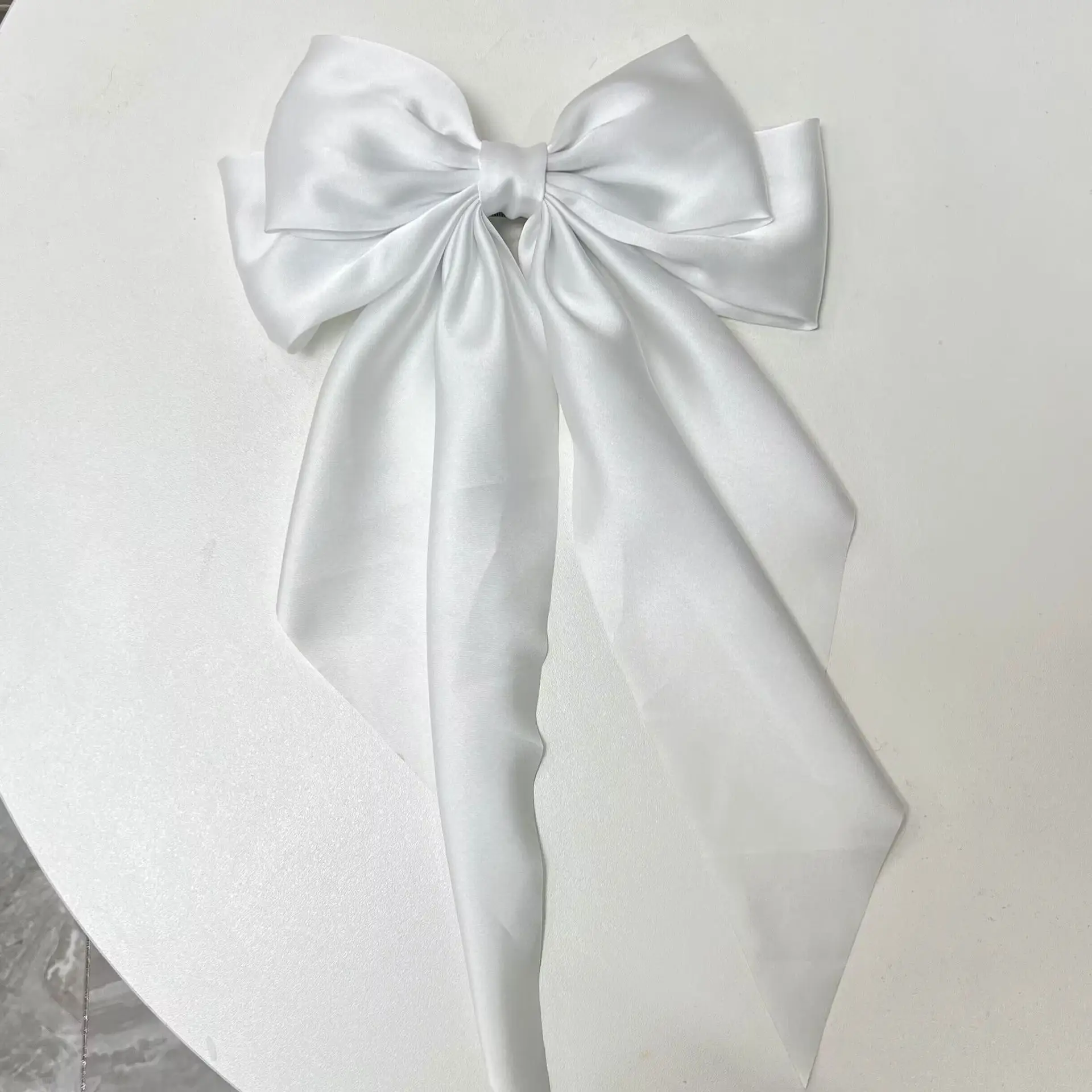 Black Retro Bow Hairpin for Back of Head Clip