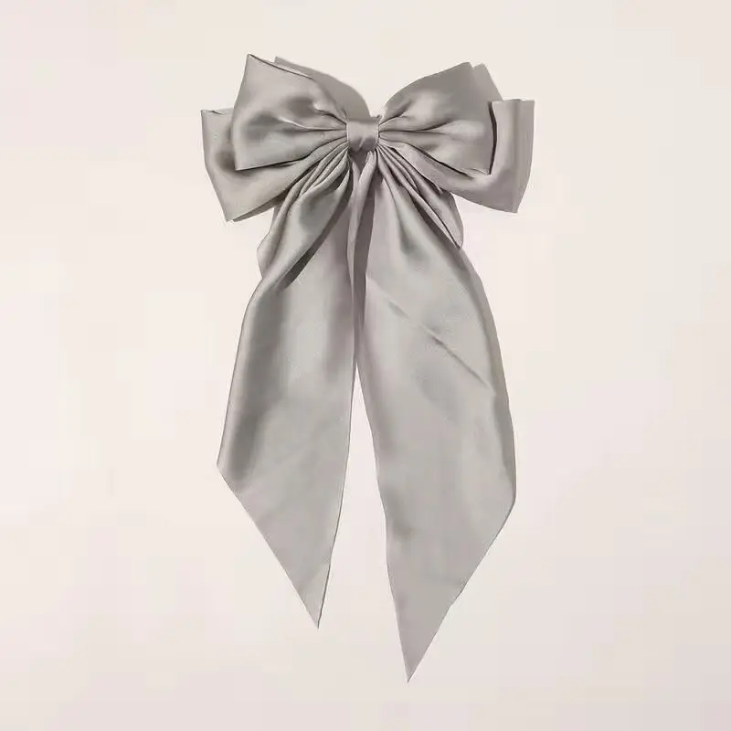 Black Retro Bow Hairpin for Back of Head Clip