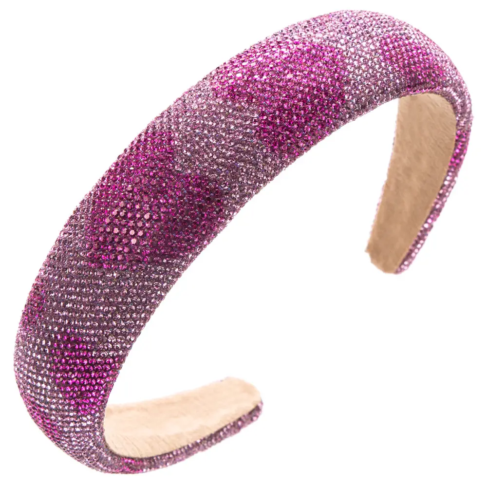 Diamond Love Shape Hair Hoop with Gold & Silver Stripes - Image 6