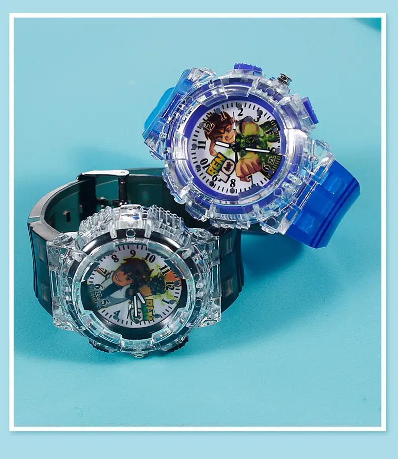 BEN10 Cartoon Quartz Watch for Boys Red Crystal Band — feature 12