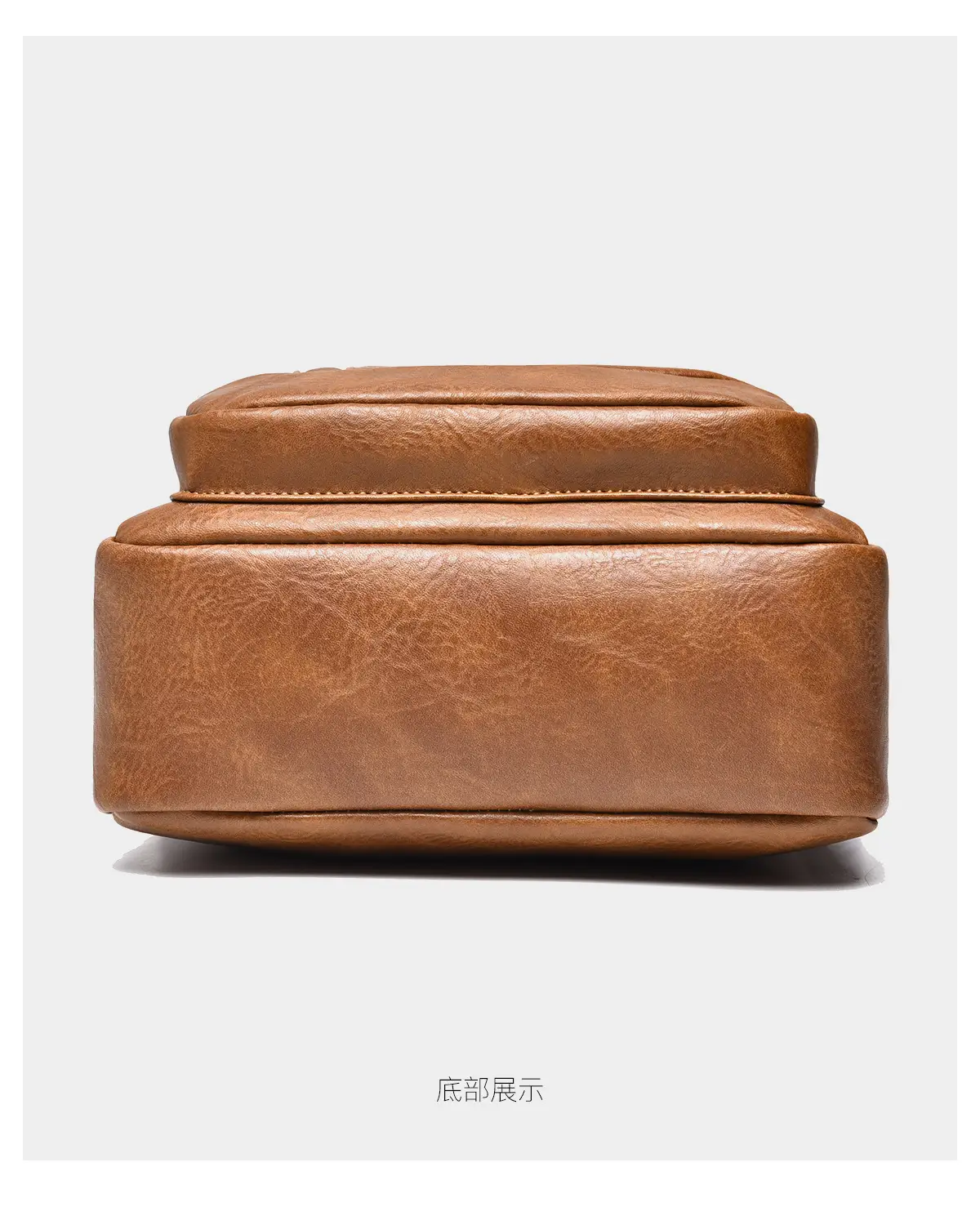Men's Retro Brown Crossbody Bag with Water Proof Strap — feature 32
