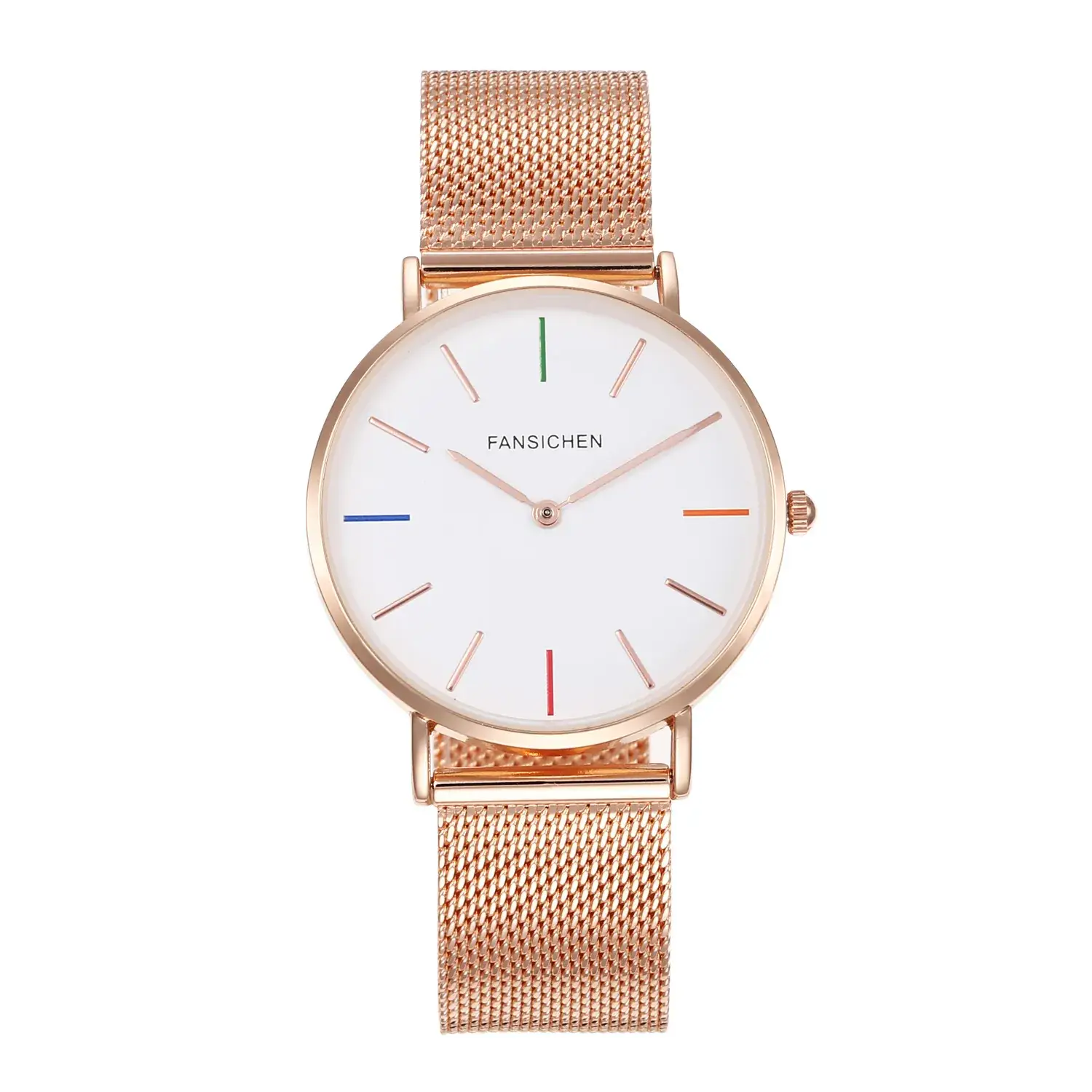 Women's Ultra-Thin Quartz Watch with Rose Gold Dial - Image 5