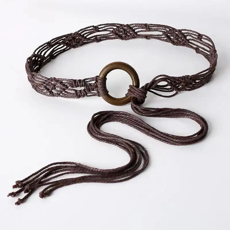 Woven Tassel Waist Rope for Women's Dress Decoration — feature 9