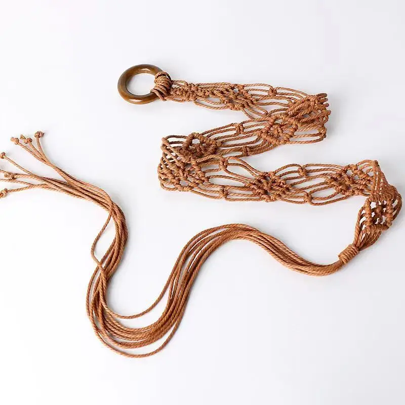 Woven Tassel Waist Rope for Women's Dress Decoration - Image 3