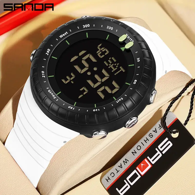 Sanda Green Digital Analog Watch for Men - Image 24
