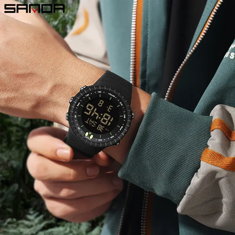 Sanda Green Digital Analog Watch for Men - Image 25