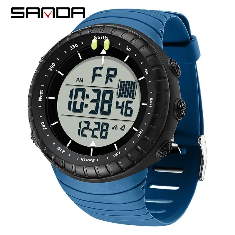 Sanda Green Digital Analog Watch for Men - Image 18