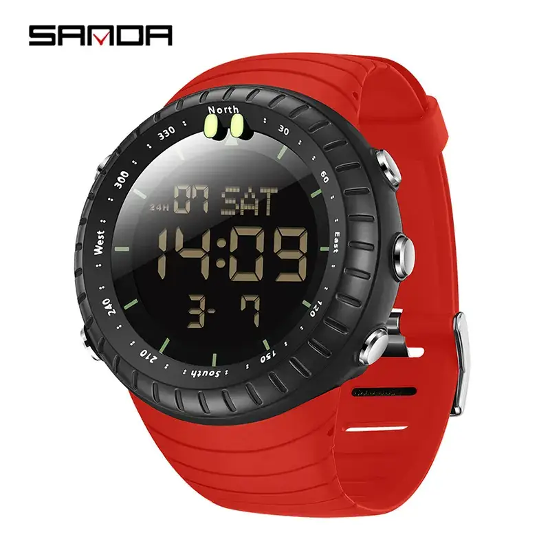 Sanda Green Digital Analog Watch for Men - Image 4