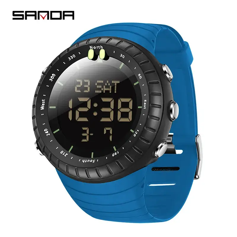 Sanda Green Digital Analog Watch for Men - Image 5