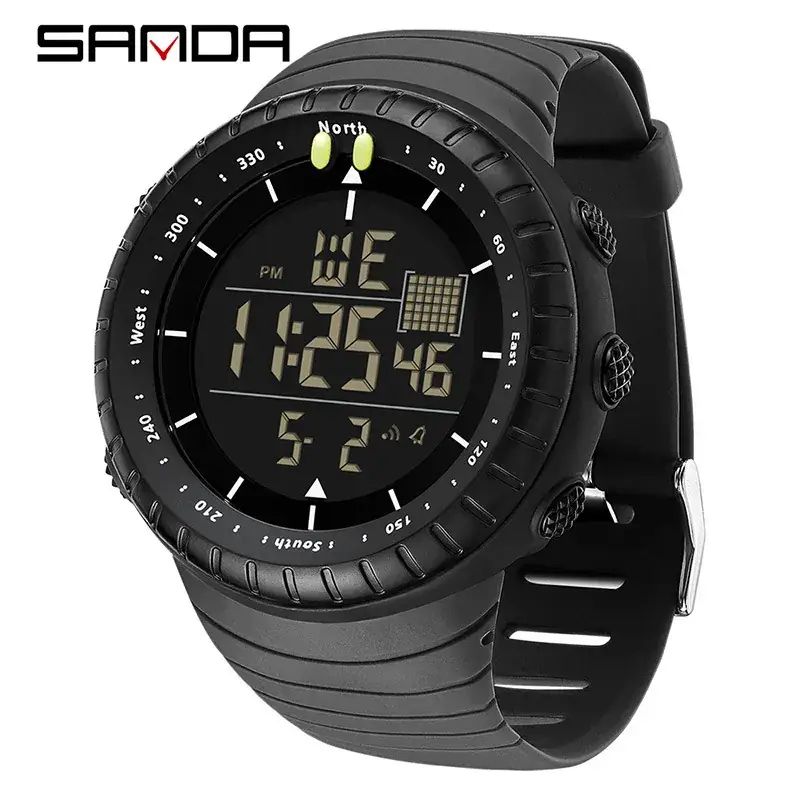 Sanda Green Digital Analog Watch for Men - Image 7