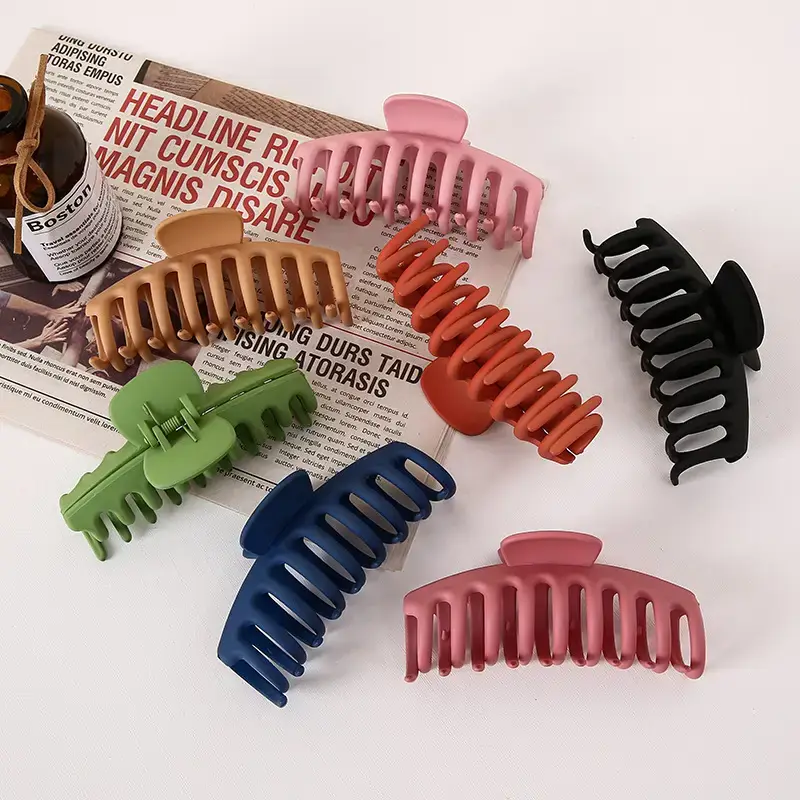 Pink K-Style Hair Clips for Women - 7 Pcs Set - Image 9