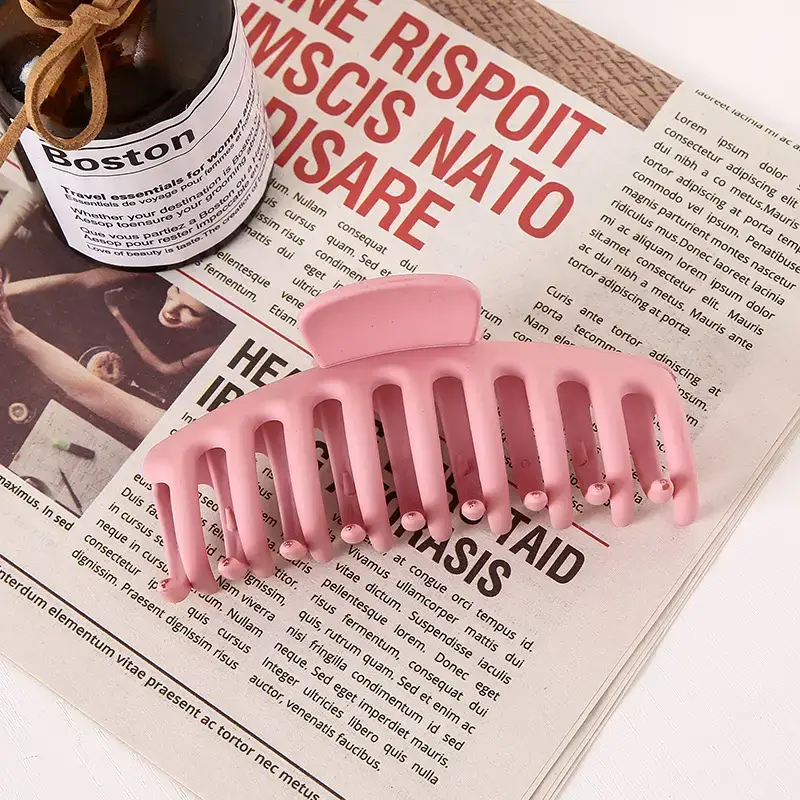 Pink K-Style Hair Clips for Women - 7 Pcs Set - Image 2