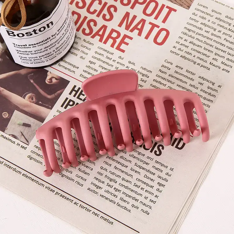 Pink K-Style Hair Clips for Women - 7 Pcs Set - Image 3
