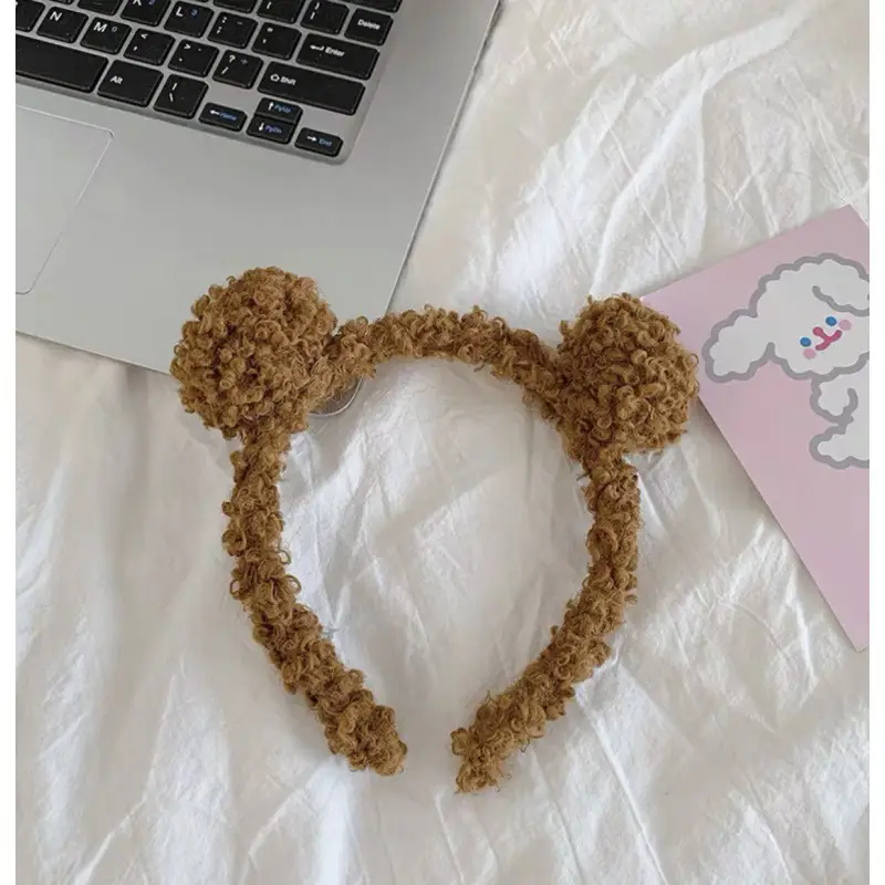 Cute Bear Face Washing Headband for Women