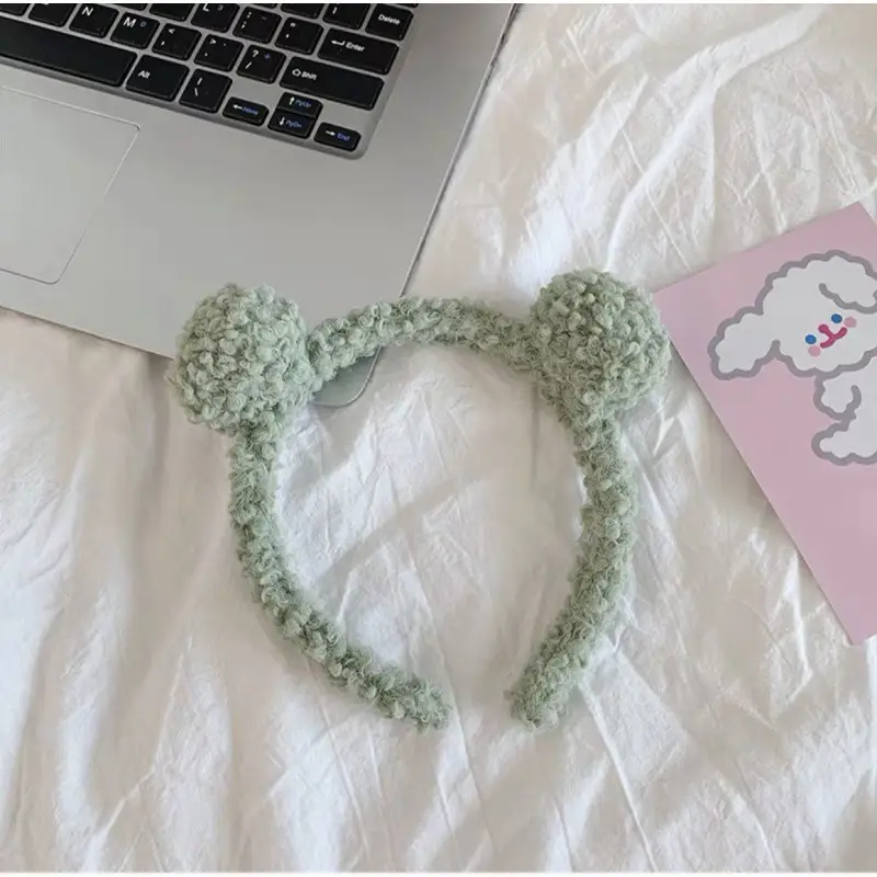 Cute Bear Face Washing Headband for Women