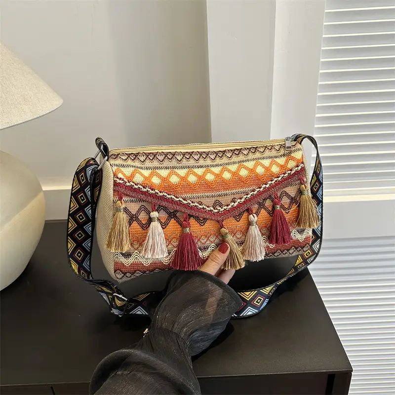 Women Ethnic Tassel Shoulder Bag 2023 New - Image 6