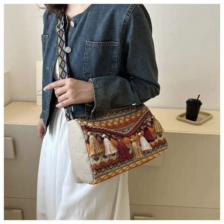Women Ethnic Tassel Shoulder Bag 2023 New — feature 13