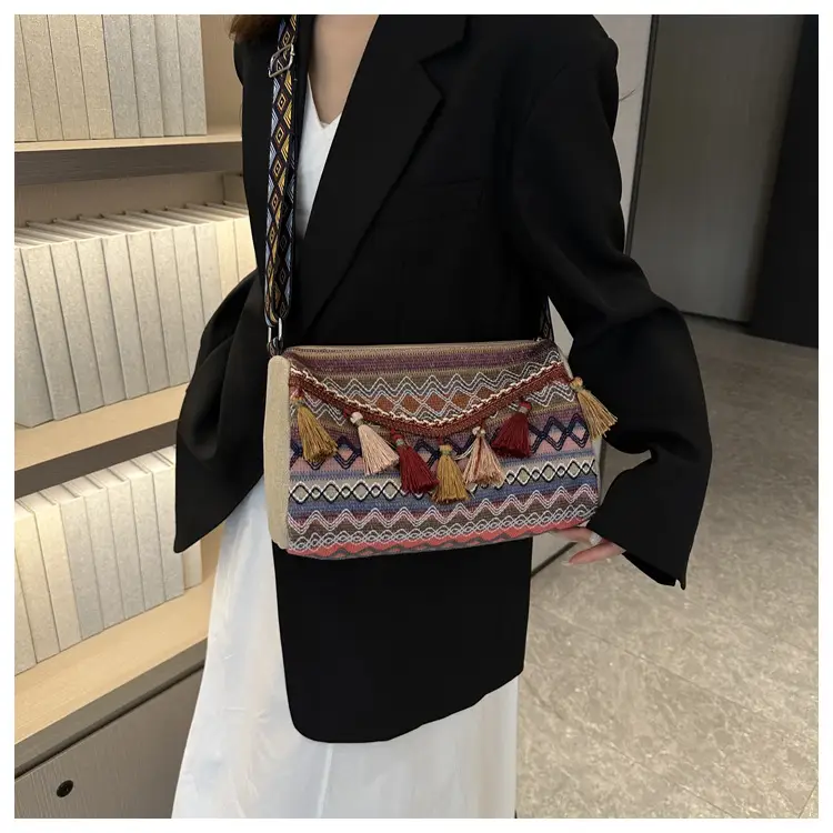 Women Ethnic Tassel Shoulder Bag 2023 New — feature 18