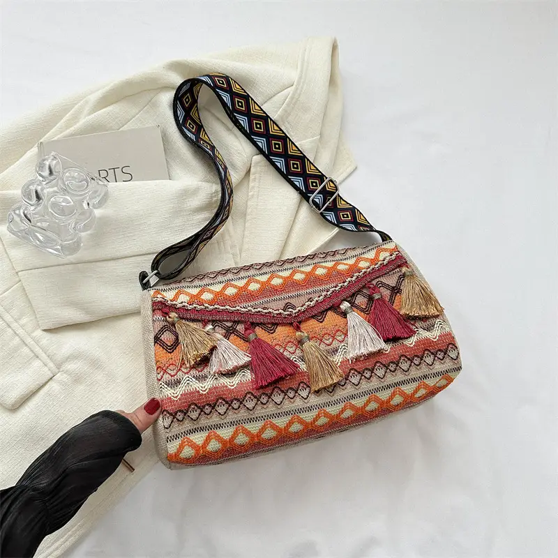 Women Ethnic Tassel Shoulder Bag 2023 New - Image 2