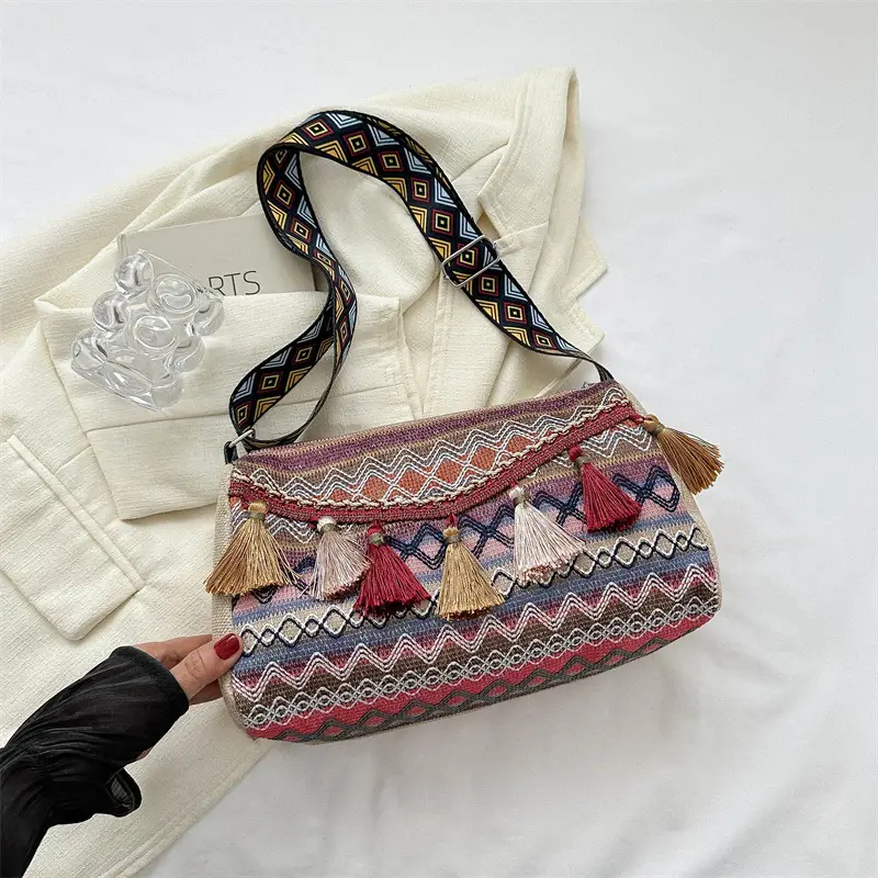 Women Ethnic Tassel Shoulder Bag 2023 New - Image 3