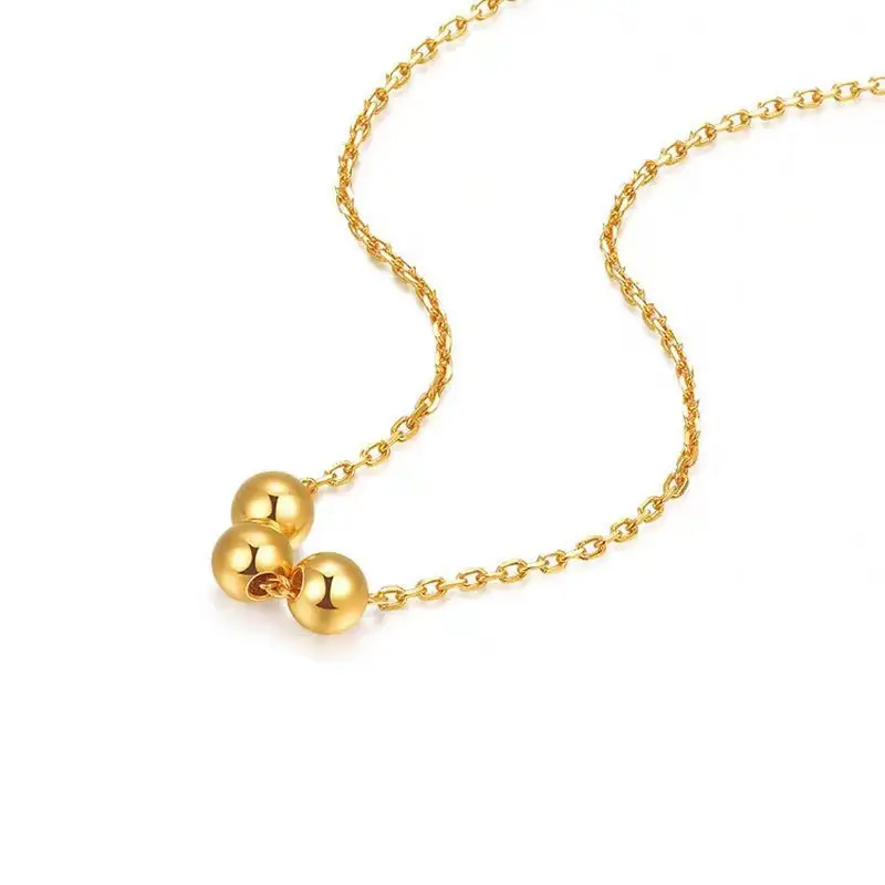 999 Pure Gold Sugar Cube Necklace for Women — feature 20